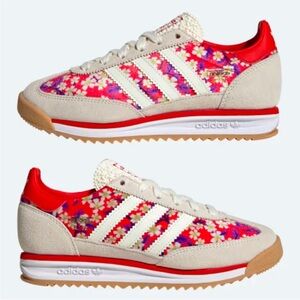 NEW! Adidas SL 72 RS Liberty London Women's Red Floral Sneakers - Women’s size 6